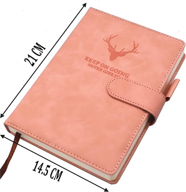 Notesbog A5, Journal A5 Notesbog Notesblok, 360 Sider Kunstlæder Hardcover Journal Notesbøger Med Penholder, Perfekt Til Kontor Skole Hjem B