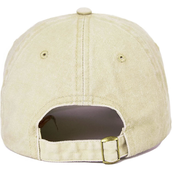 Unisex-baseballlippis, 100 % puuvillaa, sopii miehille ja naisille, pesty denim, säädettävä isän hattu
