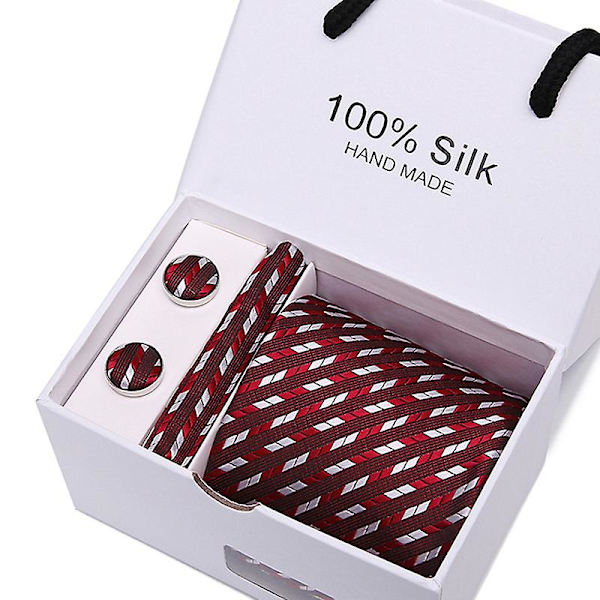 Herr slips slips presentförpackning 5 delar kostym grupp slips affärs formell bröllop slips B39
