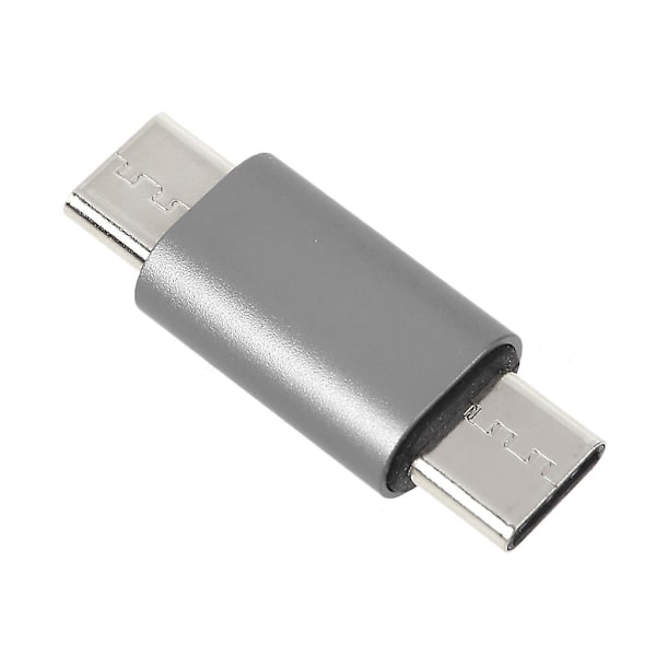 Universal Adapter Bærbar Type C Han til Type C Han Konverter til Smartphone Grey