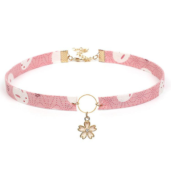 Halskjede Anheng Choker Trane Retro Dusk Clavicle Kjede Personlighet Litterær Håndlaget B