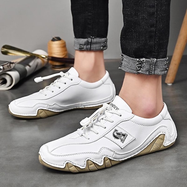 Herresko Mode Beaniesko Skridsikre Fritidssko Fr22168 White EU 40