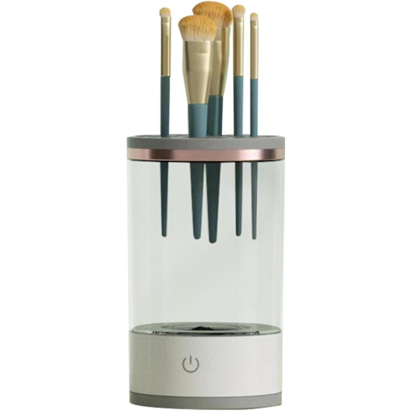 Makeup Brush Cleaner Maskine - Elektrisk Makeup Brush Washer | 8W Kosmetisk Brush Spinner Værktøj | Genopladelig Makeup Rengøringsmaskine