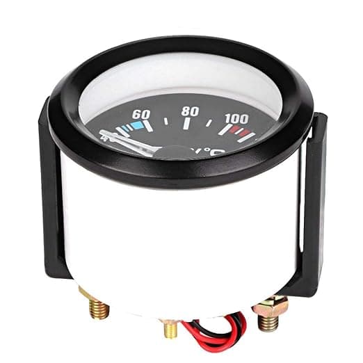 Kjøretøyovervåkingssett for vanntemperatur, 2 tommer 52 mm universell LED digital bilvanntemperatursensor