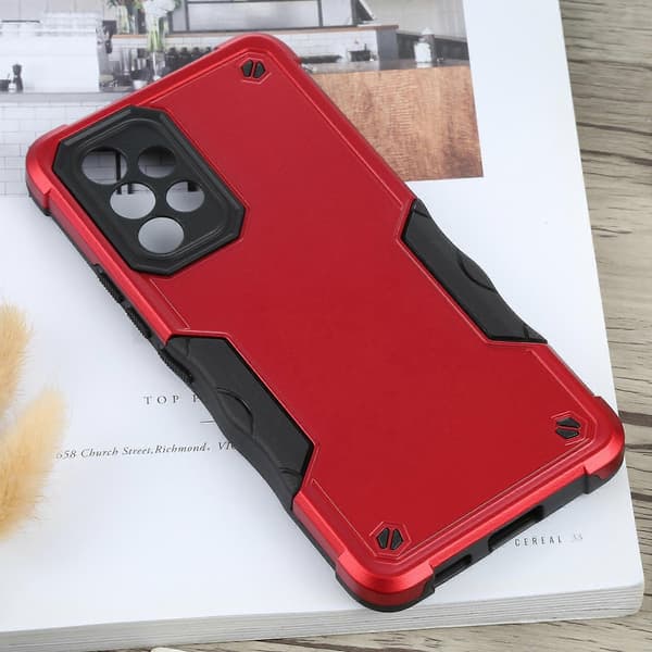 För Samsung Galaxy A53 Halkfritt Armor Mobilskal Red