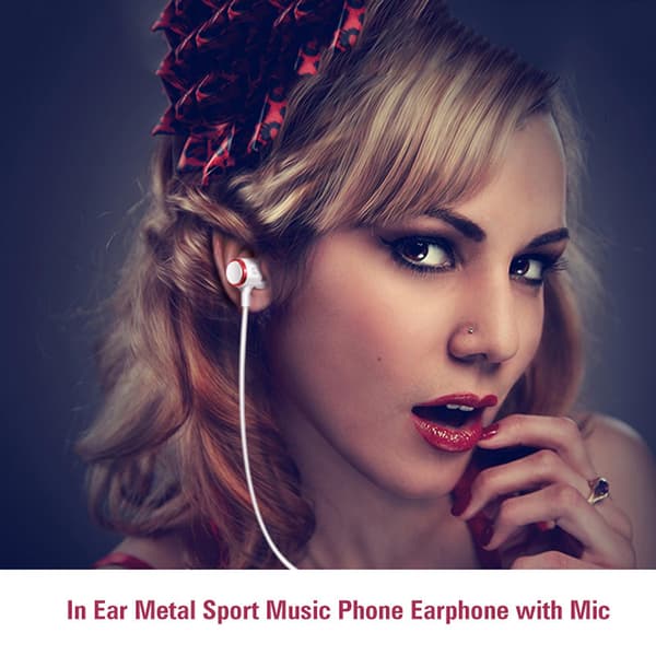 In-ear Gaming Headset Metal Bas Tung Støjreducerende PC Kablet Headset Bas Hovedtelefoner