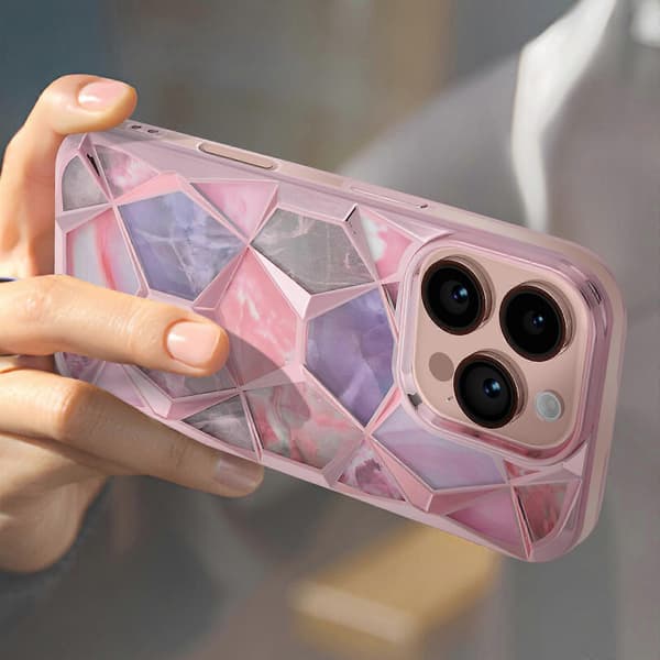 Etui til iPhone 16 Pro Antichoc Collection Twinki Rose Champagne