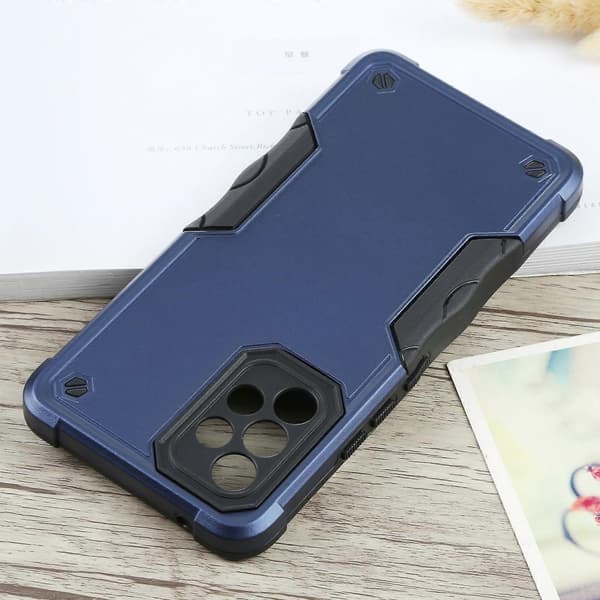 For Samsung Galaxy A53 Sklisikkert Armor-telefondeksel Blue