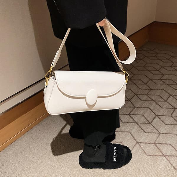 Lille Skuldertaske til Kvinder Trendy Mini Pung Skuldertaske White