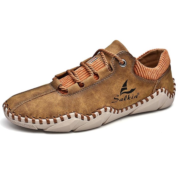 Herrhandsydda casual skor andningsbara mode sneakers 105 Yellow EU 40