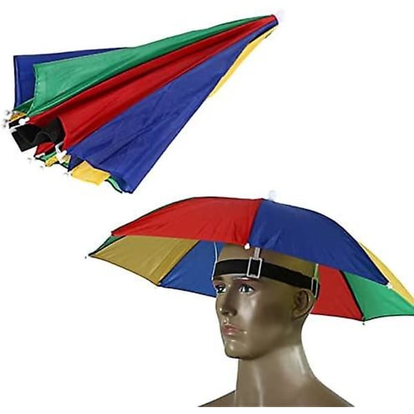 Universal paraplyhatt med resårband för vuxna och barn utomhus för campingfiskevandring