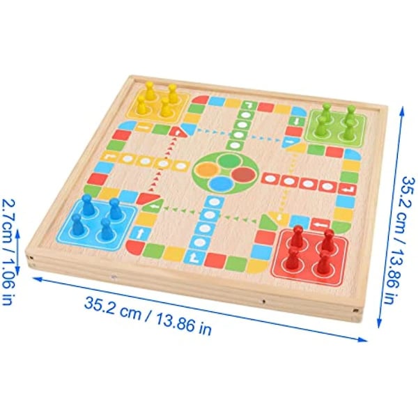 Ritoeasysports 2 i 1 Sjakkbrett Leke Tre Flygende Sjakkbrett Interaktivt Bord Leke Pedagogisk Leke For Familie Tidlig Utdanning Puslespill Leker