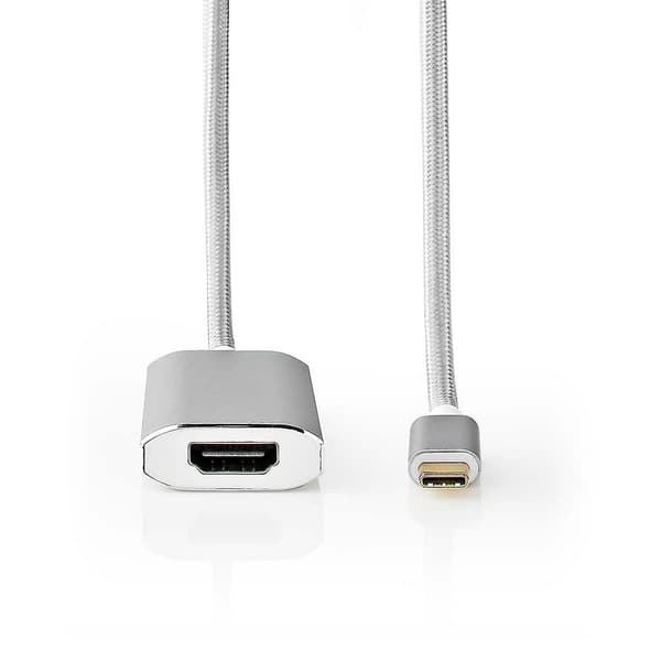 USB-C™ Adapter | USB 3.2 Gen 1 | USB-C™ Hane | ™ HDMI Hona | 4K@60Hz | Strömförsörjning | 2,00 m | Rund