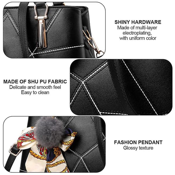 Höst och vinter nya dammode handväska trend axel crossbody väska black