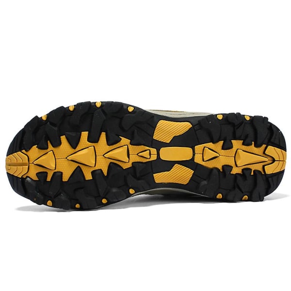 Vandringsskor för män och kvinnor, låga sneakers för utomhusspårning, vandring, promenader 3D6136 Khaki EU 40