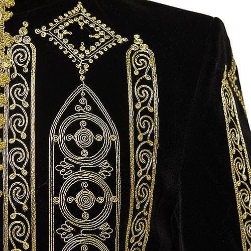 Miesten samettibleiseri, Slim Fit -kirjailubleiseri M