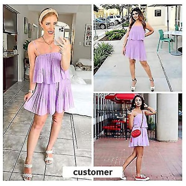 Dame Sommer Ærmeløs Jumpsuit Casual Bred Ben Bukser Romper Blue M