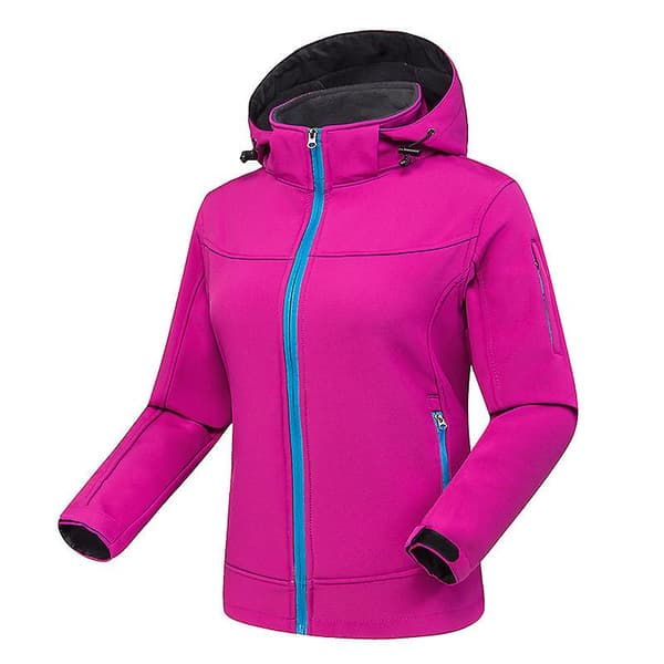 Herre Softshell Jakke med Hetter, Vanntett Lett Vindjakke Men blue S