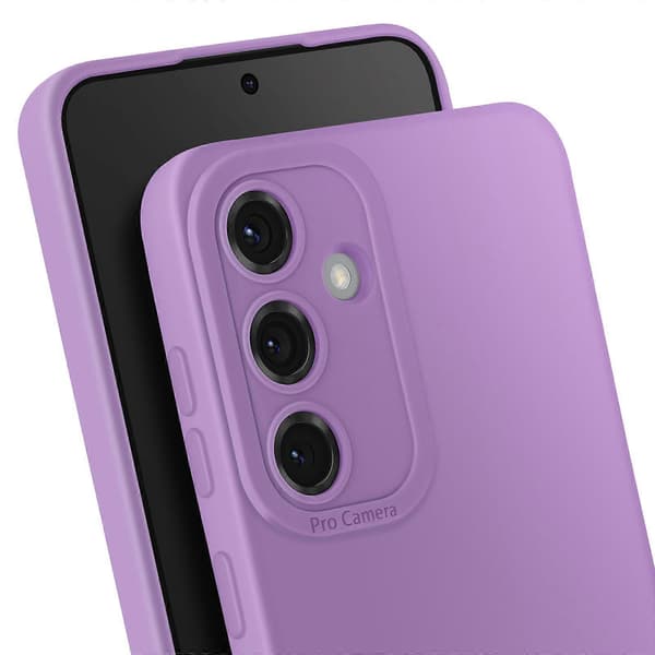 Etui til Galaxy S25 Plus Silikone Blød Kamerablok Beskyttet, Lilla