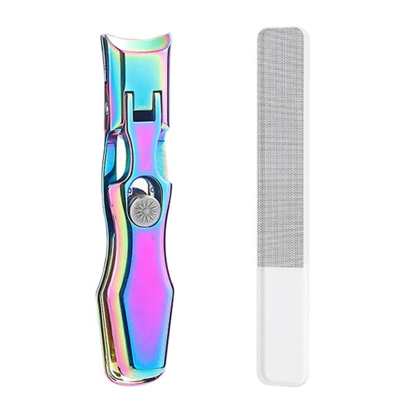 Kynsileikkuri, leveäteräinen suuri kynsileikkuri, terävät ja kestävät varpaankynsileikkurit paksuille kynsille miehille ja naisille Multi colored