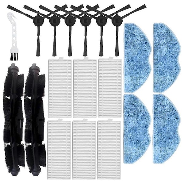 19 st Delar för X-Plorer Serie 75 S+ RG8597W Robotdammsugare Huvudborste Hepa Filter Moppduk
