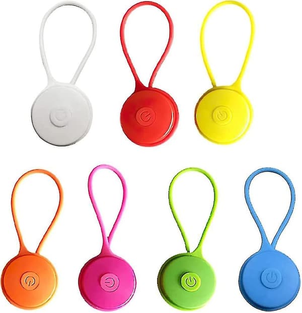 7-pack Säkerhetsljus Barnryggsäck, LED-Blinkande Ljus Barn, Säkerhetsreflektorhänge för Barn