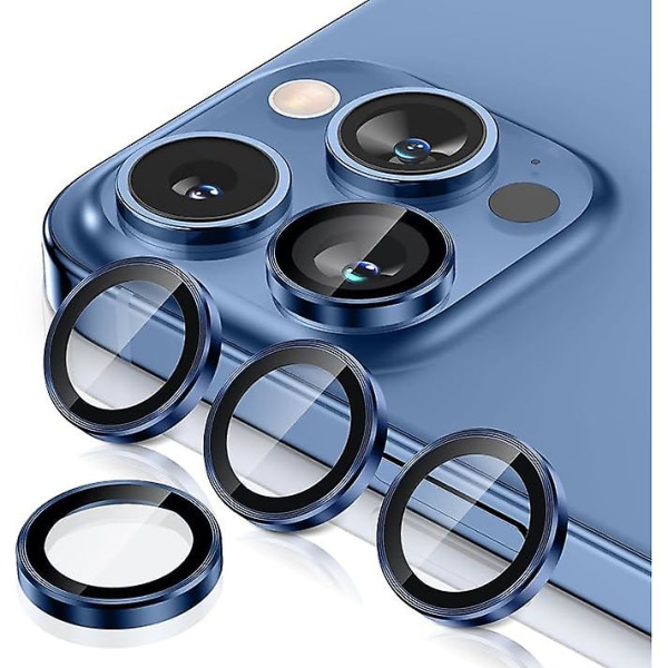 Iphone 15 Pro/iphone 15 Pro Max kameralinsskydd, kamera cover Blue 15 15 Plus