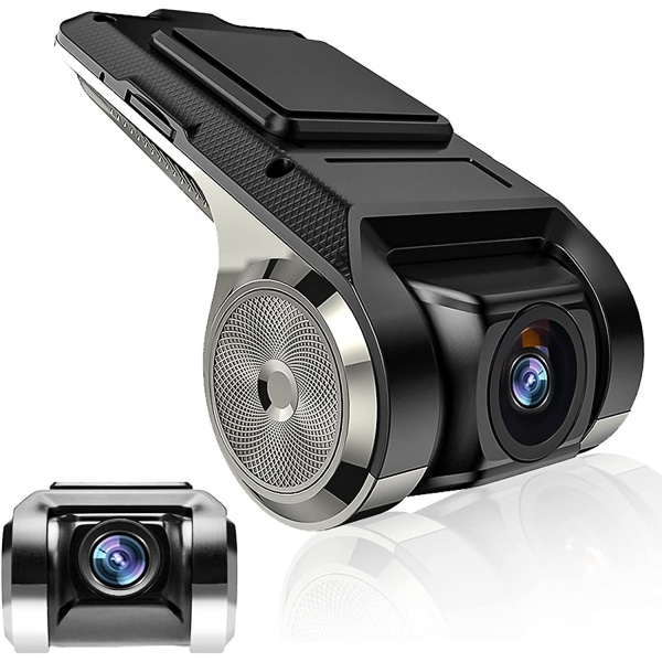 Bil Dash Camera Hd Mini Dvr Bilkamera Recorder 140 visningsvinkel, USB Car Dvr för Android Autoradio Support Tf(max32g)