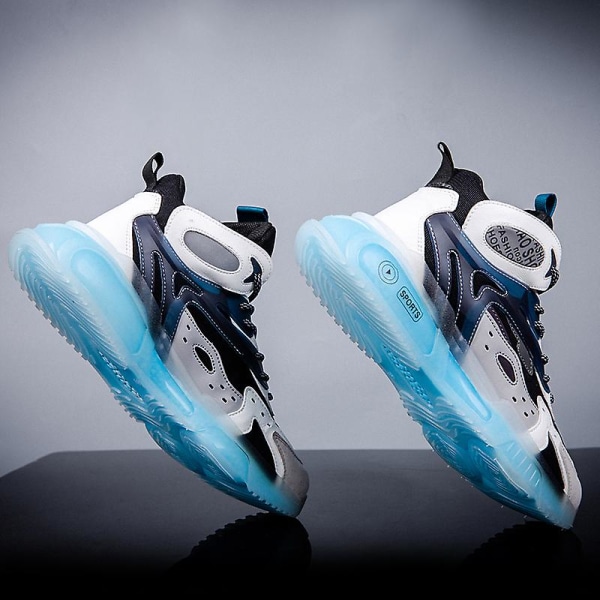 Herre Sport Løpesko Høy Topp Fritidssko Fra0196 BlackBlue EU 44