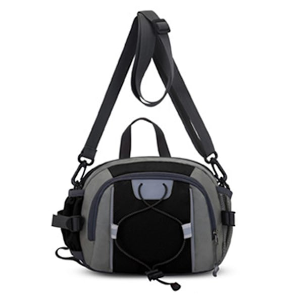 Fanny Pack Med Vattenflaskhållare Utomhus Vandring Fanny Pack Midjeväska För Kvinnor Män black