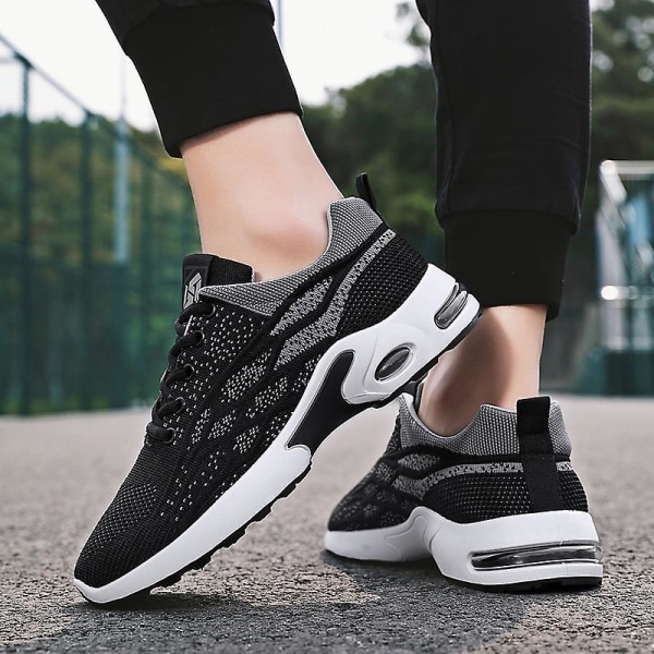 Herre Air Sports Løpesko Pustende Mote Sneakers Fr9309 Black EU 39