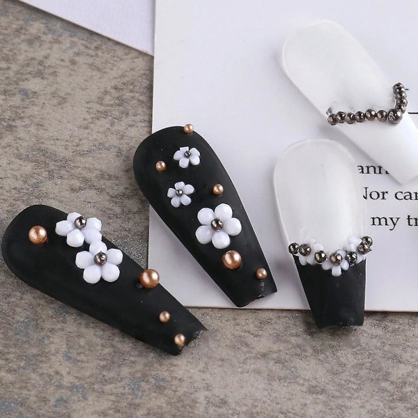 Blommig nagelkonstfärg Nagelkonsttillbehör för kvinnor barn flickor nageldekorationer style1