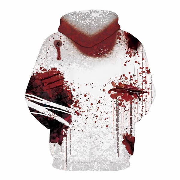 Halloween Blodig Hettegenser for Menn, Hettegenser style 1 XL