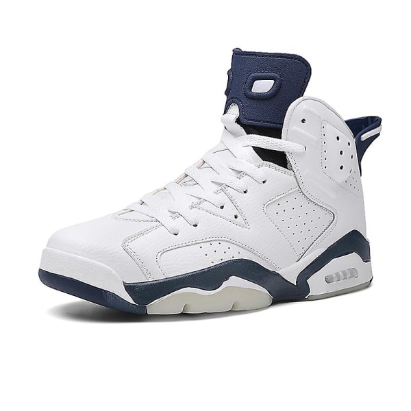 Herr Basketbollskor Lätta Andningsbara Promenadskor Athletic Fashion Sneakers 3Daj6 White EU 43