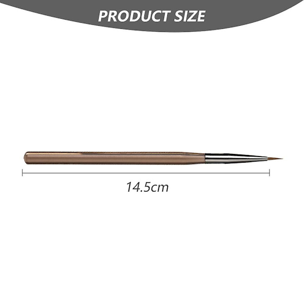 Nagelkonstborstar Set, Nagel Gel Polish Målningsborste Ritpenna, För Manikyr Salong Diy Hemma coffee quantity 9pcs