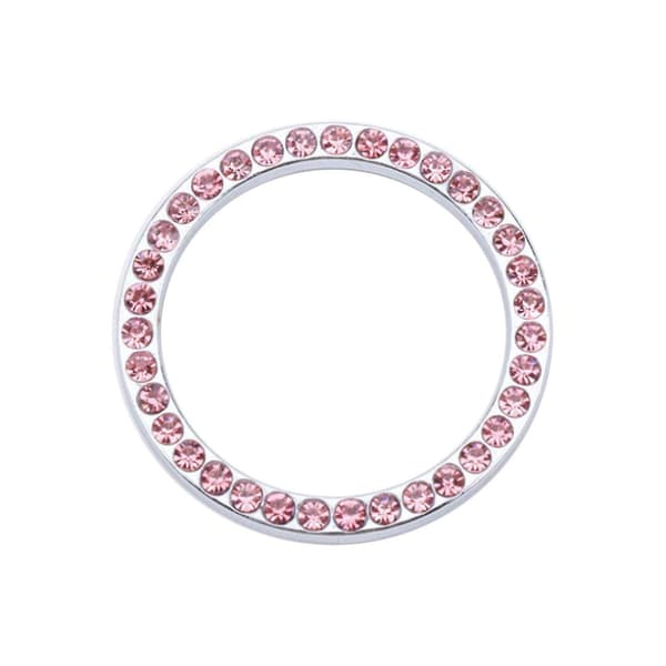 Bil Starter Rhinestone Ring Krystall Diamant Glitrende Dekorasjonsring Håndlaget Diamant Interiørtilbehør