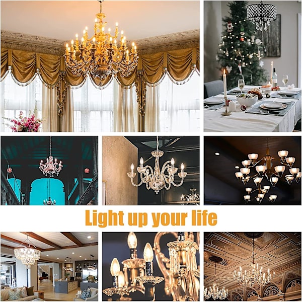 6-pack E14 dimbara varmvita 600lm 6w LED-lampor ersätter 60w 2700k LED-ljuskälla energibesparande