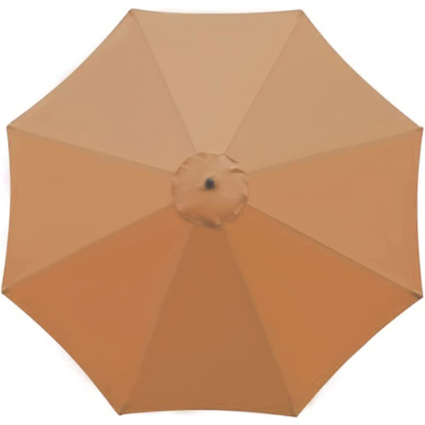 Korvaava kangas puutarhapäivänvarjoon, 3 m, 8 ripaa brown