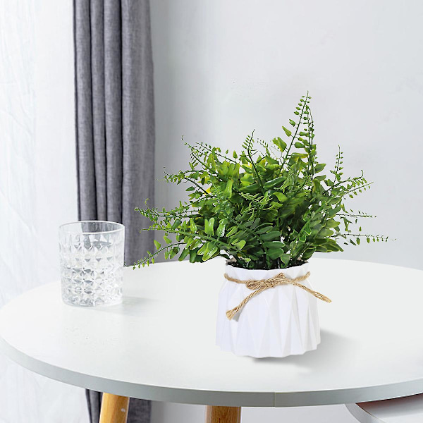Plastpotter, Gresskuler, Grønne Planter, Potteplanter, Simuleringsblomster, Kreative Ornamenter, Kunstige Planter style2