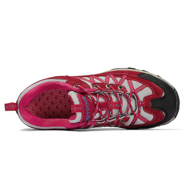 Damvandringsskor Lågskor Sneakers För Utomhusspårning Vandring Promenader 3D6136 Red EU 36