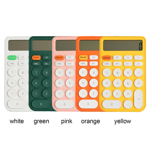 Elektrisk digital miniräknare Bärbar kontorsmaterial för studenter orange