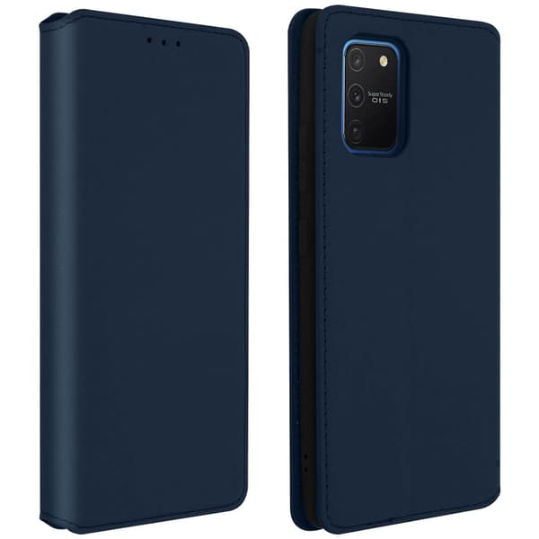 Slankt etui, Classic Edition stander etui til Galaxy S10 Lite - Blå Blue