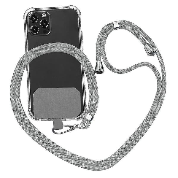 Nylon Patch Lanyard Cross Body Strap Universal Mobiltelefon Red