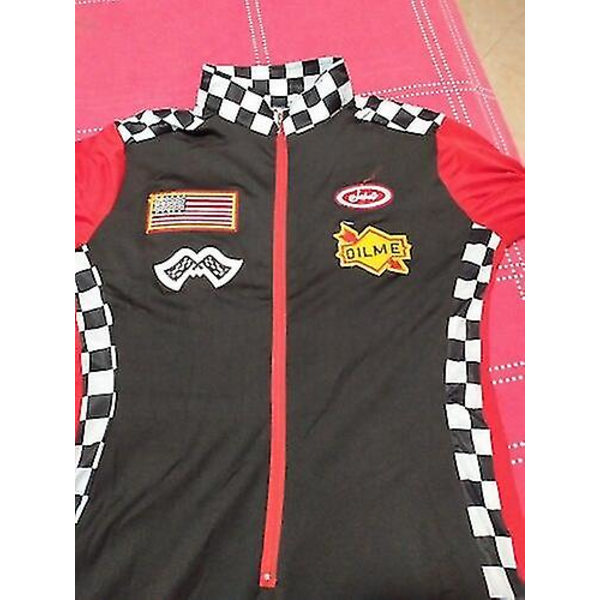 Sexig racerförare uniform tjej racingförare cosplay overall för dam Halloween kostym L