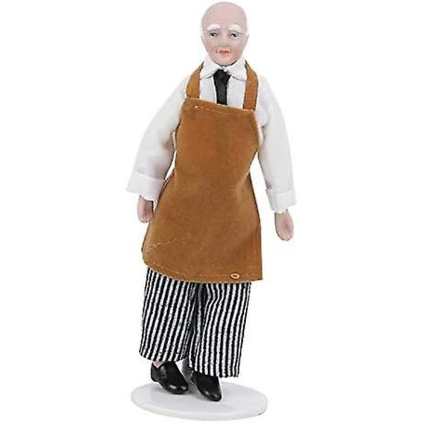 6 tum dekorativa porslin små människor leksaker keramiska dockhus viktoriansk tjänare för barn dockhus älskare DIY hantverk älskare vuxna (butik) Helper