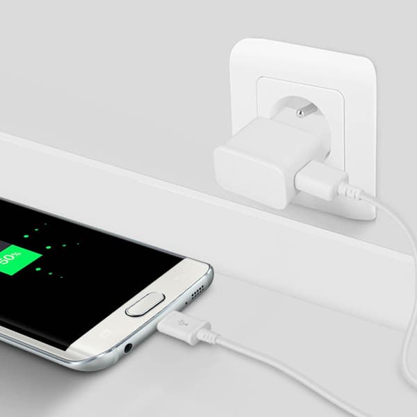 Samsung Micro USB, USB-kabel 0,9 m - Opladning og synkronisering - Hvid