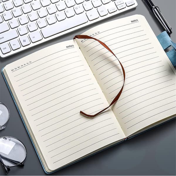Notesbog A5, Journal A5 Notesbog Notesblok, 360 Sider Kunstlæder Hardcover Journal Notesbøger Med Penholder, Perfekt Til Kontor Skole Hjem B