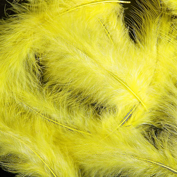 100 stk. bløde kalkun Marabou fjer 10-15 cm til håndværk drømmefanger dekoration naturlige bløde kalkun Marabou fjer, gul
