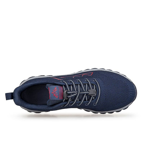 Löparskor för herr Dam Lättvikts andas promenadskor Atletisk mode sneakers 3D212 Blue EU 40
