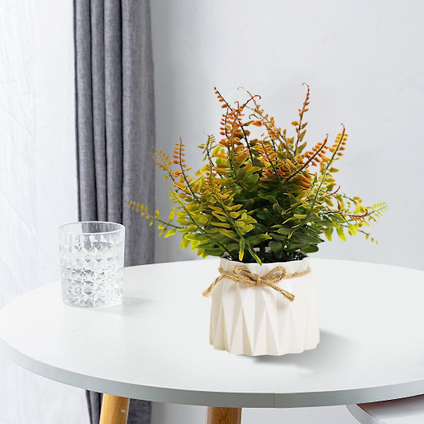 Plastpotter, Gresskuler, Grønne Planter, Potteplanter, Simuleringsblomster, Kreative Ornamenter, Kunstige Planter style3